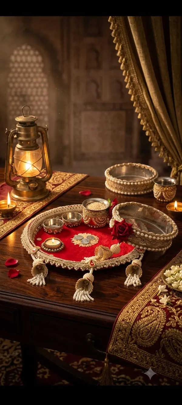 Steel_Traditional_Embellished_Pooja_Thali_Set