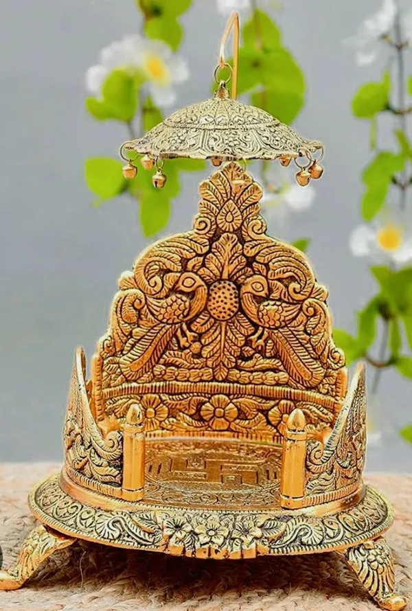 ELEGANT_METAL_SINHASAN_WITH_CHATRA(6_INCHES)