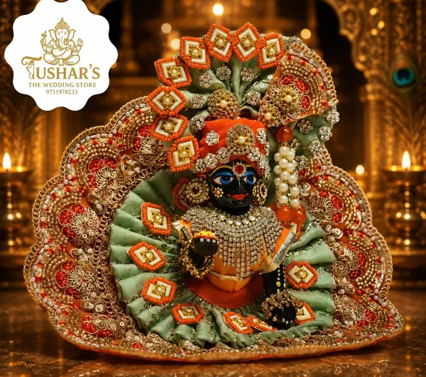 Red_Green_Cotton_Moti_Stone_Embellished_Laddu_Gopal_Poshak