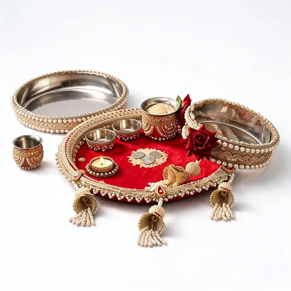 Steel_Traditional_Embellished_Pooja_Thali_Set