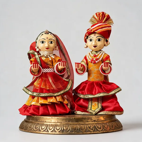 Wooden_Red_Traditional_Embellished_Couple_Figurine_Set