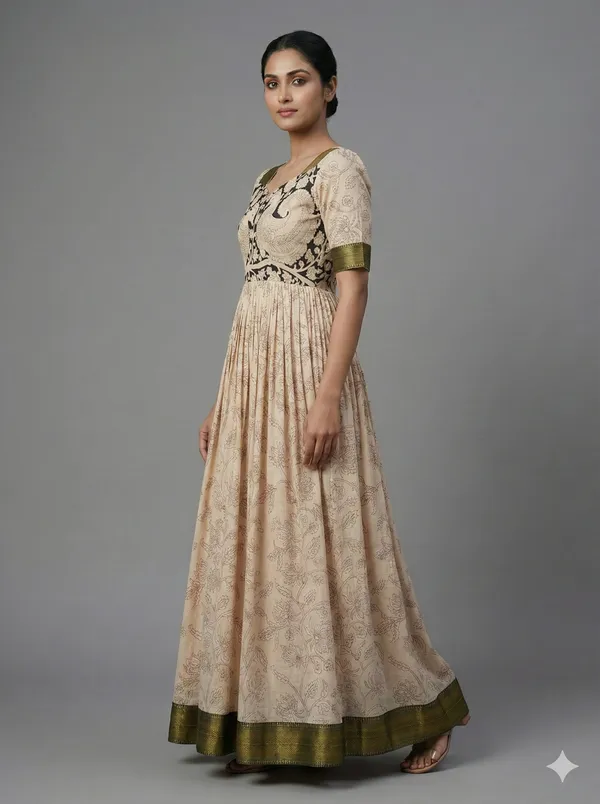 Off_White_Chanderi_Anarkali_Dress_For_Women