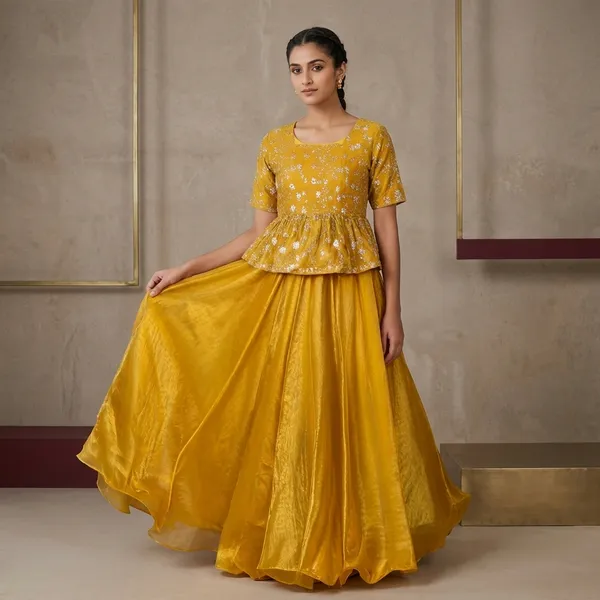 Yellow_Silk_Lehenga_Choli_For_Women