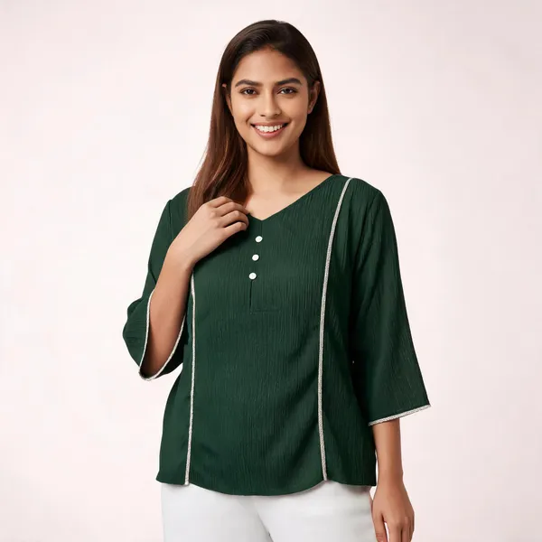 Green_Cotton_Top_For_Women