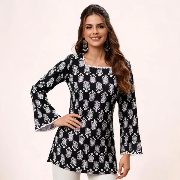 Black_Cotton_Tunic_For_Women