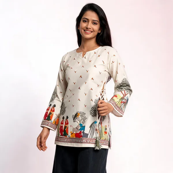 White_Cotton_Tunic_Top_For_Women