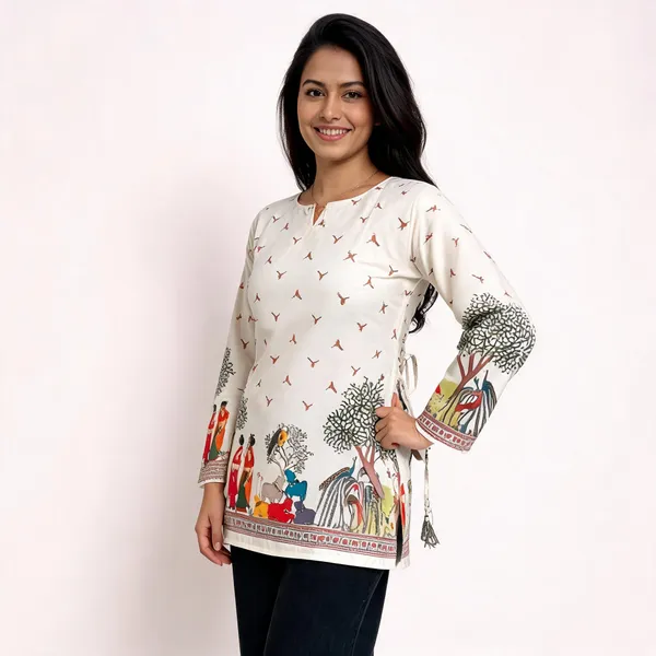 White_Cotton_Tunic_Top_For_Women