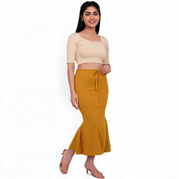 Mustard_Lycra_Shapewear_Petticoat_For_Women