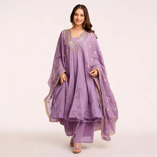 Lavender_Georgette_Anarkali_Kurta_Palazzo_Dupatta_Set_For_Women
