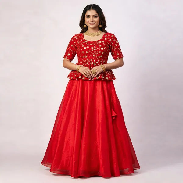 Red_Silk_Lehenga_Choli_For_Women