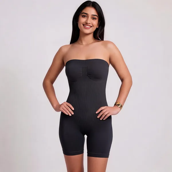 Black_Lycra_Shapewear_Romper_For_Women