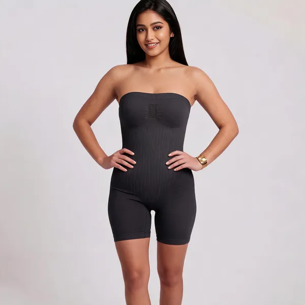Black_Lycra_Shapewear_Romper_For_Women
