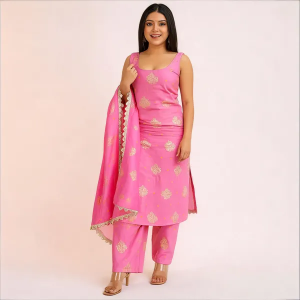 Pink_Georgette_Kurta_Palazzo_Dupatta_Set_For_Women