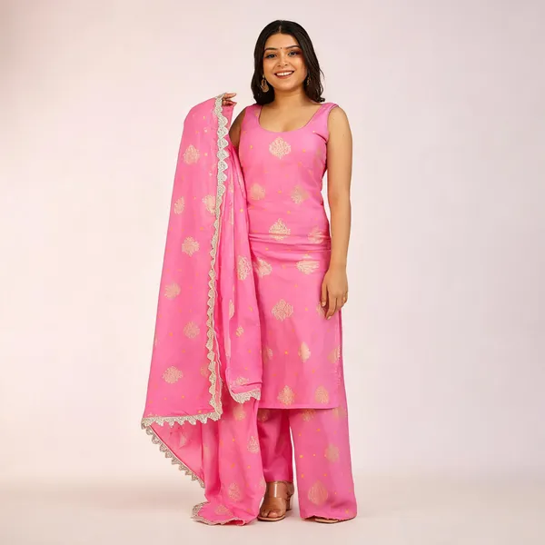 Pink_Georgette_Kurta_Palazzo_Dupatta_Set_For_Women