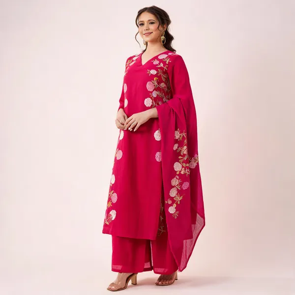 Pink_Georgette_Straight_Kurta_Palazzo_Dupatta_Set_For_Women