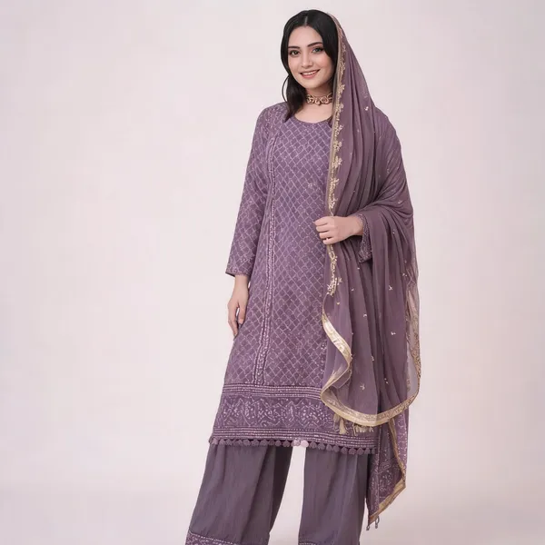 Mauve_Georgette_Kurta_Palazzo_Dupatta_Set_For_Women
