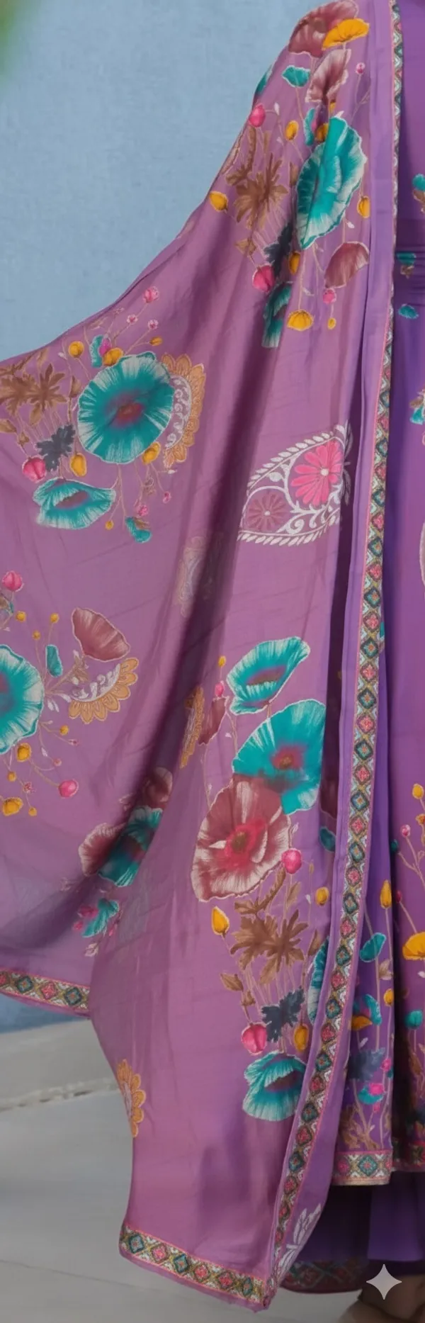 Lavender_Georgette_Anarkali_Kurta_Palazzo_Set_For_Women