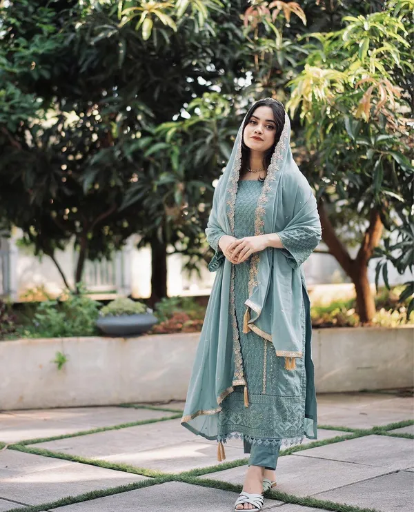Blue_Georgette_Kurta_Palazzo_Dupatta_Set_For_Women