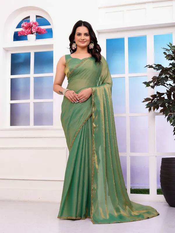 Fluit_Lesvetements_Embellished_Bollywood_Silk_Blend_Saree_with_Unstitched_Blouse_(Green)