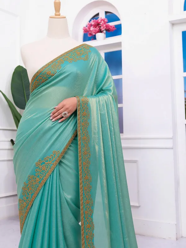 Fluit_Lesvetements_Embellished_Bollywood_Silk_Blend_Saree_with_Unstitched_Blouse_(Blue,_Green)