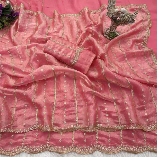 FLUIT_LESVETEMENTS_Embroidered_Bollywood_Satin_Saree_with_Unstitched_Blouse_(Pink)
