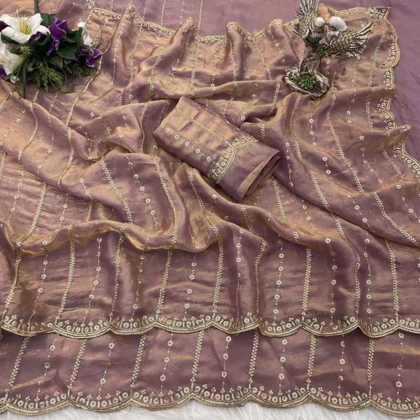 FLUIT_LESVETEMENTS_Embroidered_Bollywood_Satin_Saree_with_Unstitched_Blouse_(Purple)
