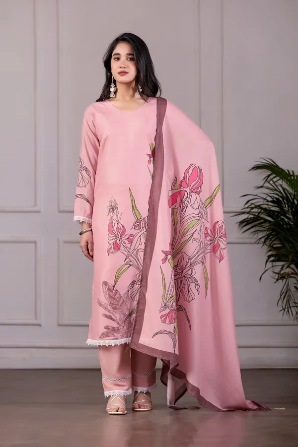 Floral_Printed_Pink_3_Piece_Suit_Set_With_Dupatta