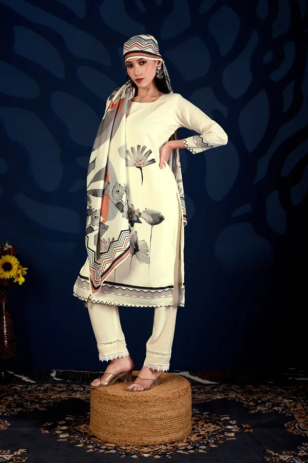 Ivory_Floral_Printed_Anarkali_Cord_Set