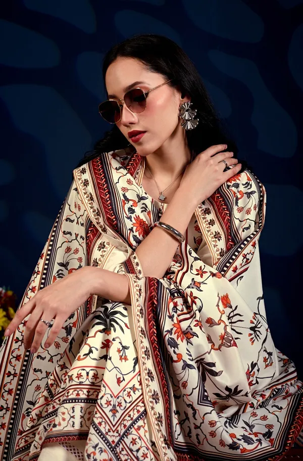 Ivory_Floral_Printed_Anarkali_Cord_Set