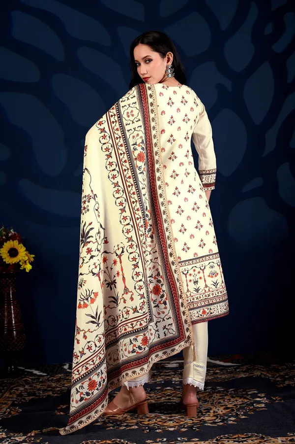 Ivory_Floral_Printed_Anarkali_Cord_Set