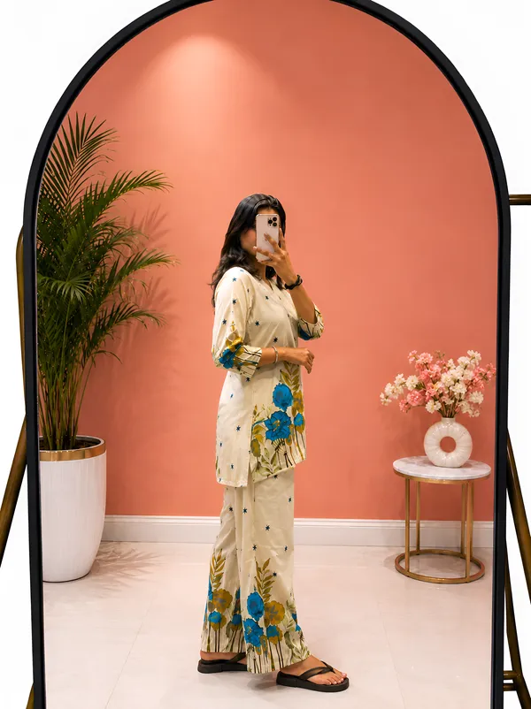 Beige_Rayon_Floral_Printed_Co-Ord_Set_For_Women