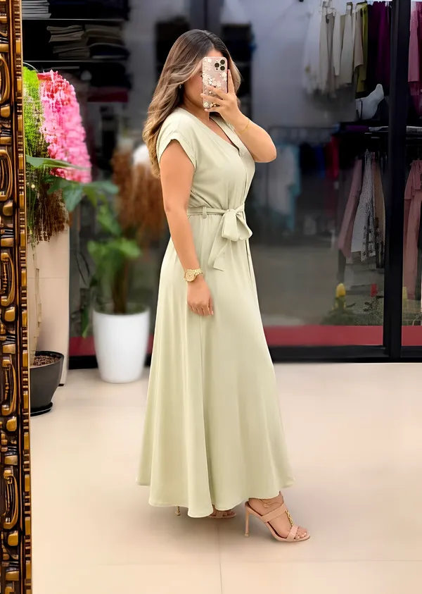 Green_Cotton_Button-Down_Maxi_Dress_For_Women