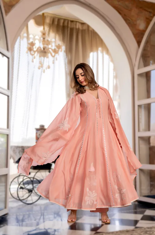 Pink_Chanderi_Silk_Straight_Kurta_Set_For_Women