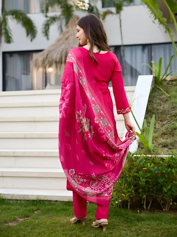 Pink_Roman_Silk_Kurta_set