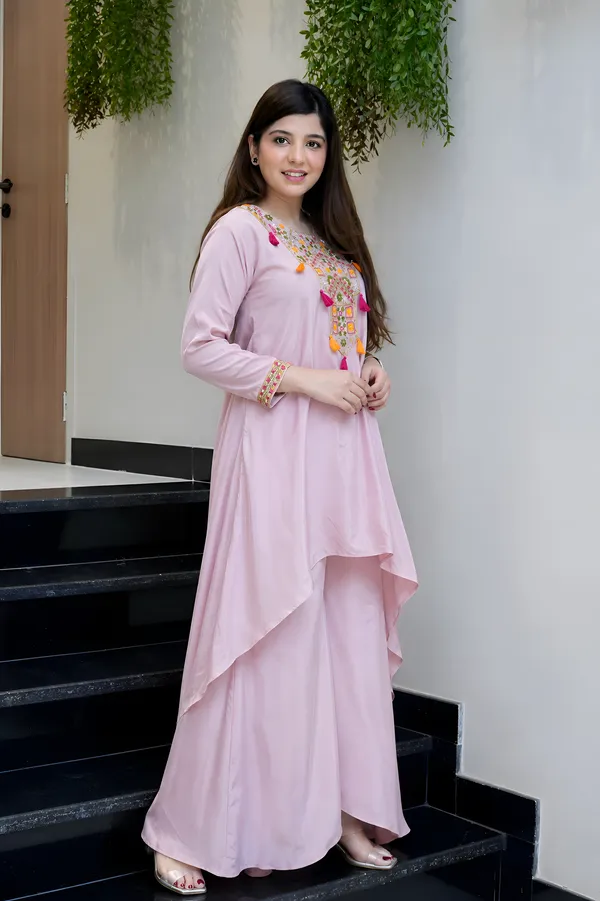 Pink_French_crepe_Co-ord_set