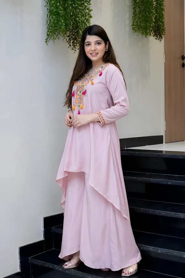 Pink_French_crepe_Co-ord_set