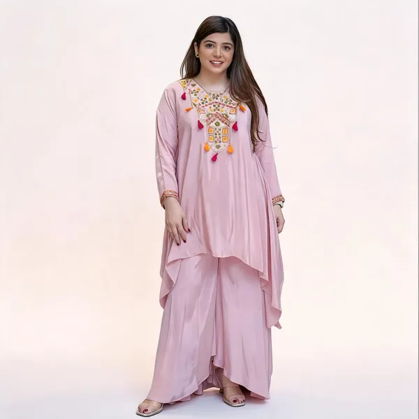 Pink_French_Crepe_Co-Ord_Set_For_Women