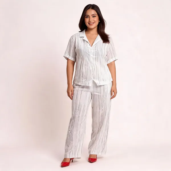 White_Linen_Straight_Fit_Co-Ord_Set_For_Women