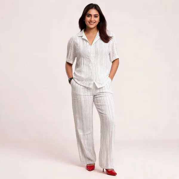 White_Linen_Straight_Fit_Co-Ord_Set_For_Women