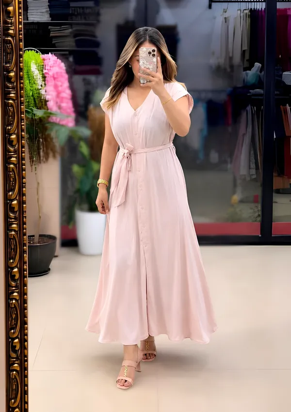 Pink_Pure_Cotton_Maxi_Dress_For_Women