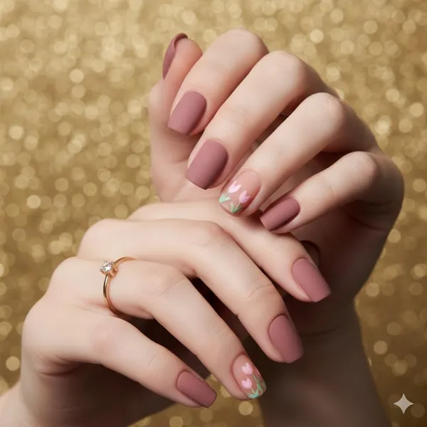 Dusty_Rose_Floral_Press_On_Nails_Matte_Mauve_With_Flower_Accents