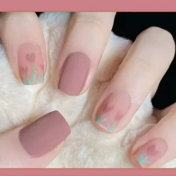 Dusty_Rose_Floral_Press_On_Nails_Matte_Mauve_With_Flower_Accents