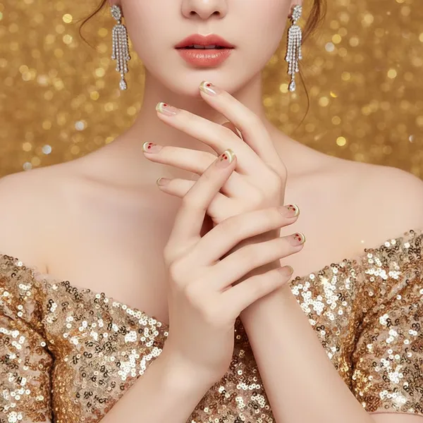 Cherry_Design_Beige_Press_On_Nails