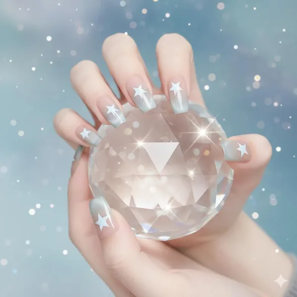 Nude_Blue_Star_Press_On_Nails