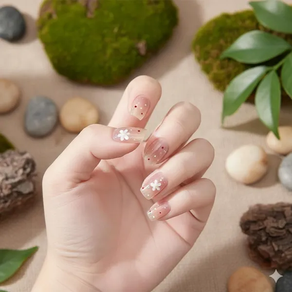Delicate_Daisy_Press_On_Nails_Nude_With_White_Floral_Accents