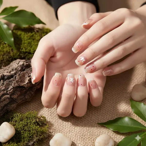 Delicate_Daisy_Press_On_Nails_Nude_With_White_Floral_Accents