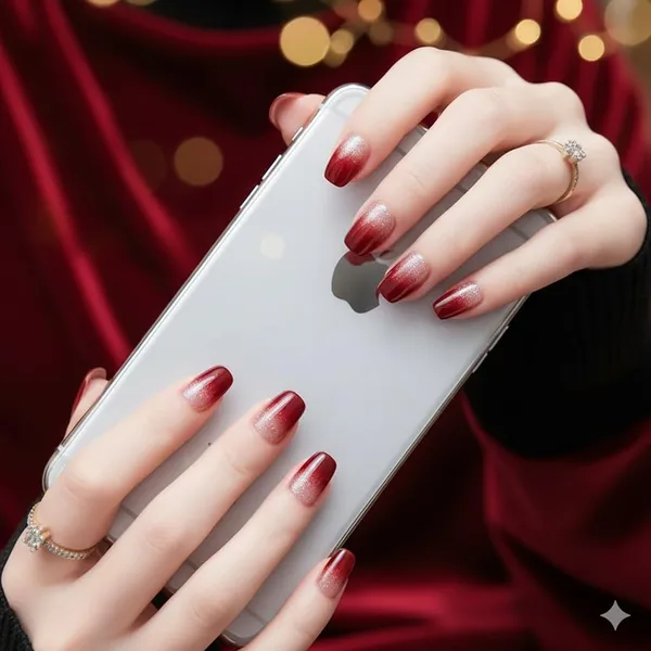 Wine_Red_Glossy_Press_On_Nails