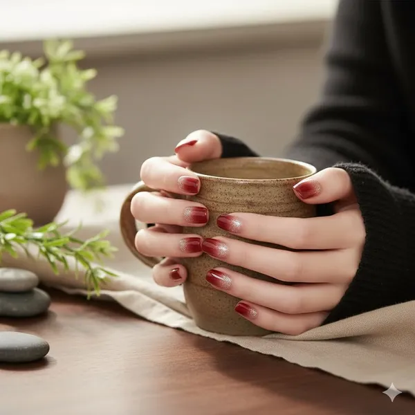 Wine_Red_Glossy_Press_On_Nails