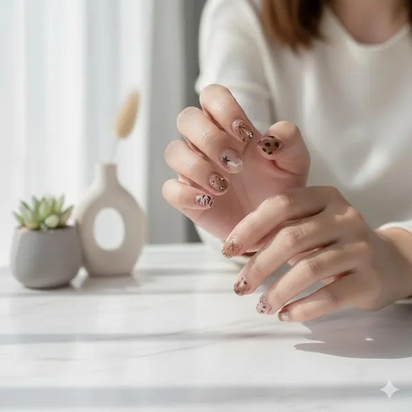 Wild_Safari_Press_On_Nails_Nude_With_Leopard_Print_Zebra_Accents