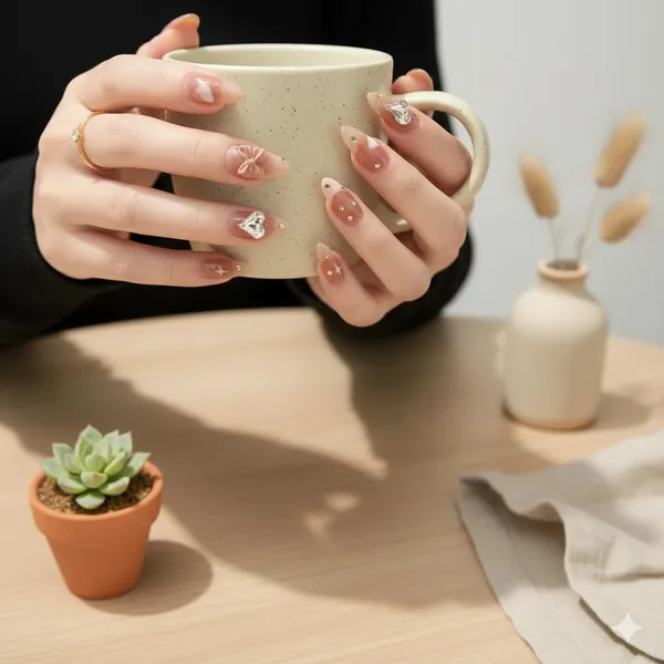 Rosy_Bow_Charm_Press_On_Nails_Pink_Gradient_With_Bow_Heart_Gems